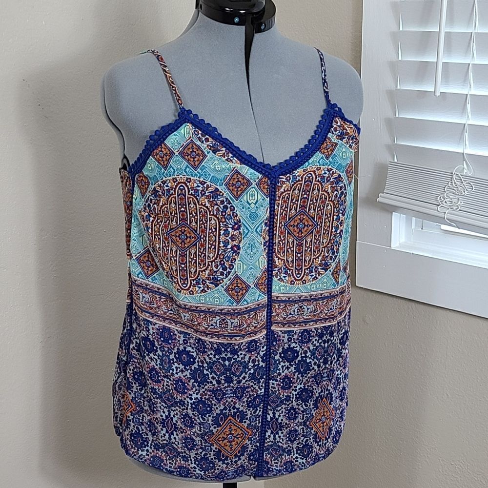Collective Concepts Top Camisole Spaghetti Strap Sizes L & XL NWOT Crochet XL L
